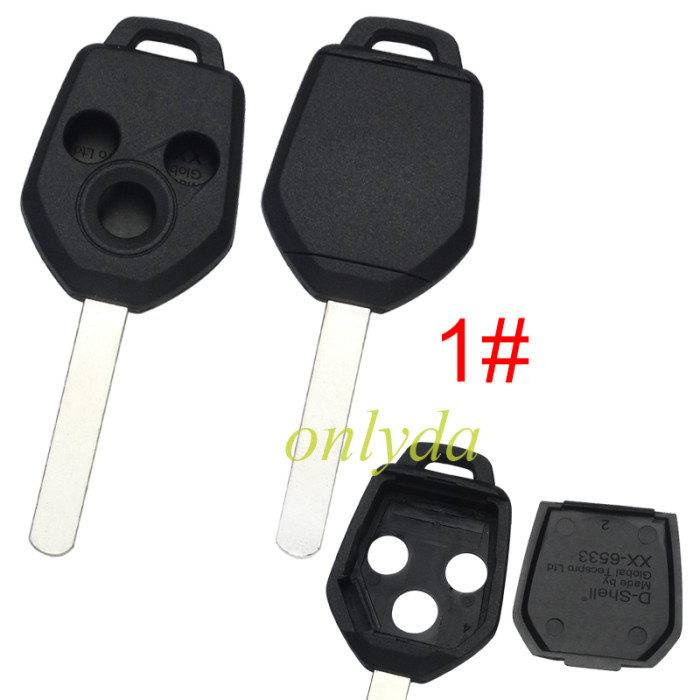 Super Stronger GTL shell，Enhanced version Subaru 3 button  remote Key Shell  without logo ， pls choose blade