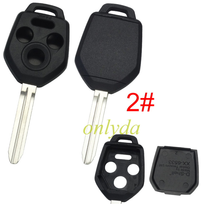 Super Stronger GTL shell，Enhanced version Subaru 3+1 button  remote Key Shell  without logo ， pls choose blade