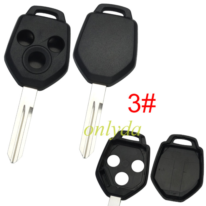 Super Stronger GTL shell，Standard version Subaru 3 button  remote Key Shell  without logo ， pls choose blade