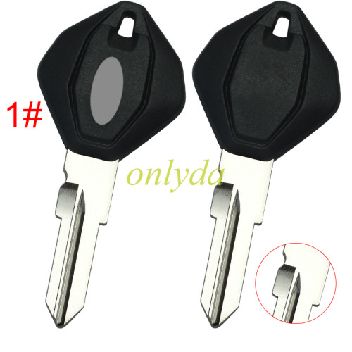 Ducati motor  key blank with right with notch with logo , pls choose color