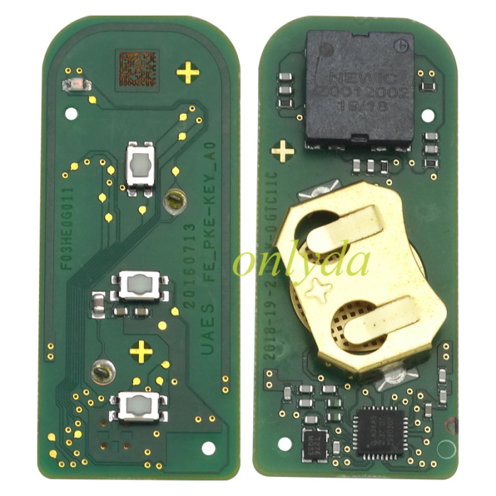 For Geely original Remote key 47 chip 433.92MHz FSK for S1 X3 smart key