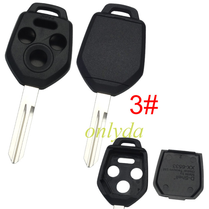 Super Stronger GTL shell，Enhanced version Subaru 3+1 button  remote Key Shell  without logo ， pls choose blade