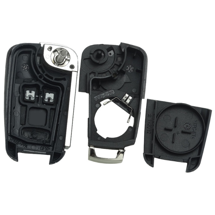 For chevrolet remote key blank HU100 blade with round badge place, pls choose the button