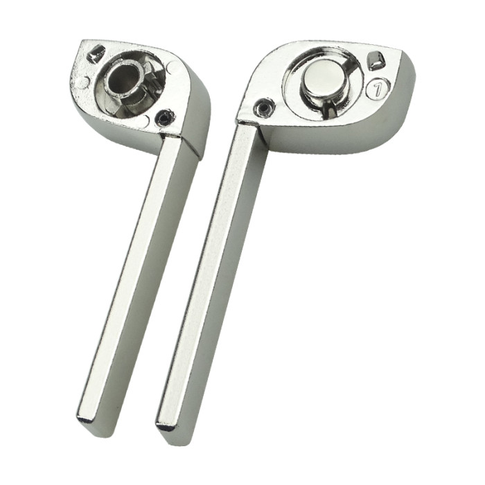 For chevrolet remote key blank HU100 blade with round badge place, pls choose the button