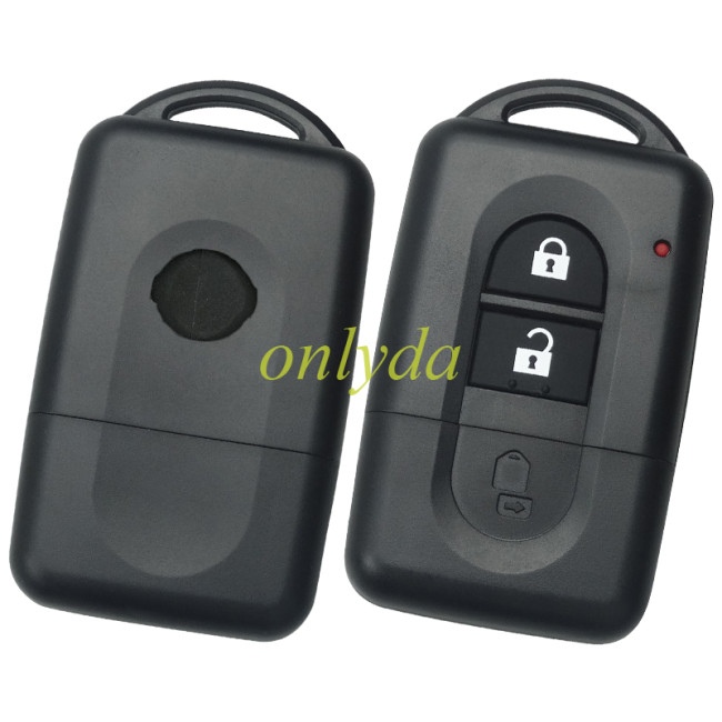 For Nissan 2 button  remote key shell with badge
