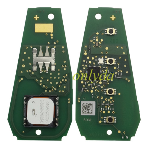 For  Geely UMC 4 button remote key with 434mhz with HITAG AES chip                           number：000008889646745270016191210