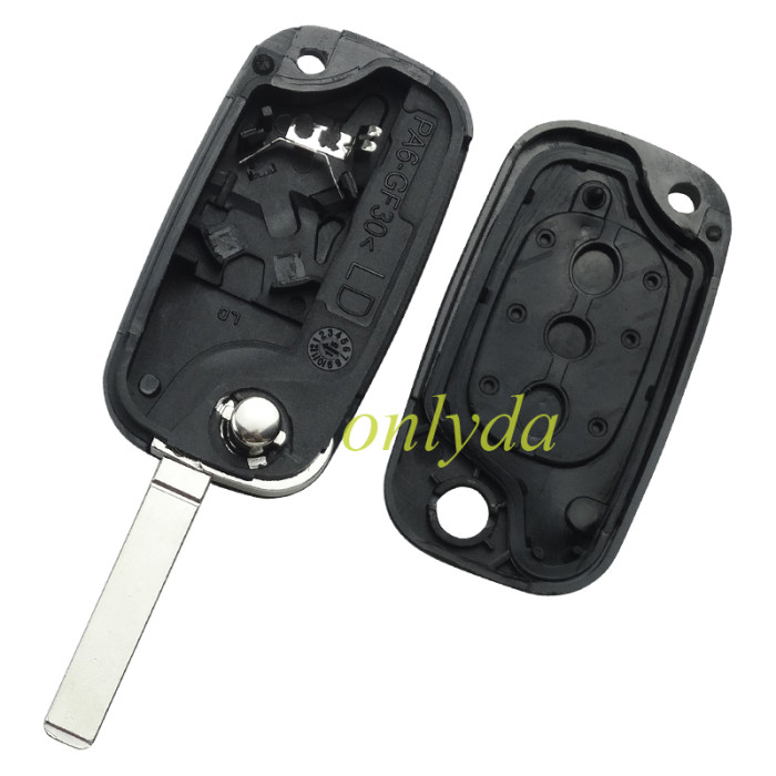 For Renault 2/3 button remote key PCF7961(HITAG2) ID46 Chip 434 mhz Blade: VA2 with FSK ， pls choose button