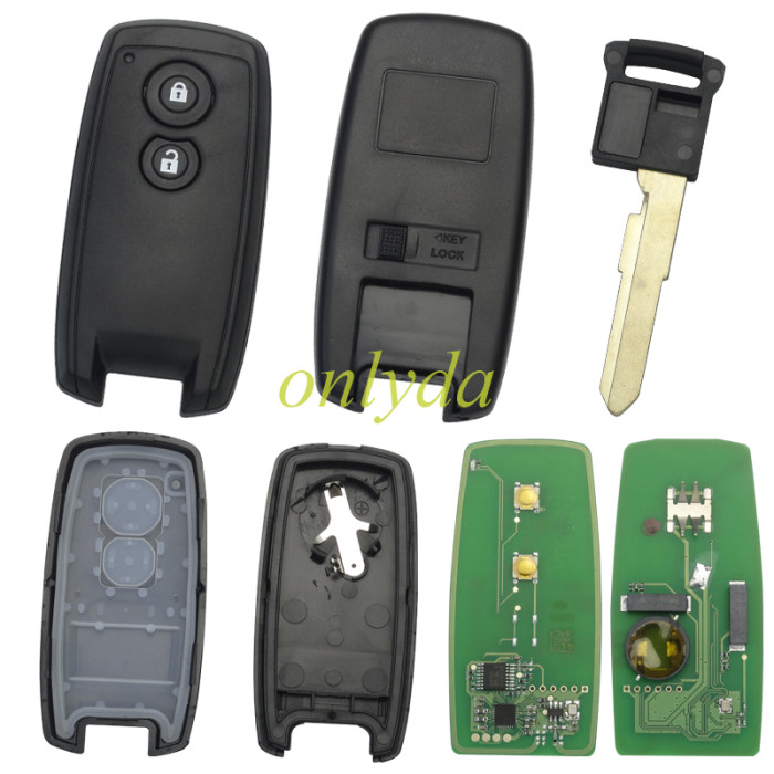 For Suzuki keyless 2 button smart remote key with  ID46 (7936) carbon   chip with 433.92mhz