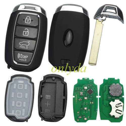 Aftermarket Hyundai Santa Fe 2018-2019 Smart 4 button keyless remote key with 434mhz with ID47  FCCID :TQ8-FOB-4F19 PN: 95440-S2000