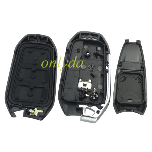 For Citroen remote key shell with with New Model Red Back Cover with DS badge, blade HU83. Pls choose the button type