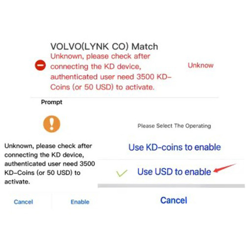 [KEYDIY Wallet Recharge 75USD] Enable function for VOLVO (LYNK CO) MATCH--please note this Only for USD enable.  Pls provide your keydiy account, the account must be verifided