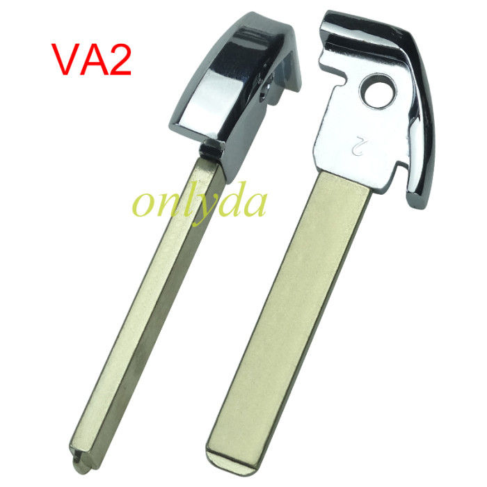 For Citroen DS remote key shell with New Model Red Back Cover with DS badge, blade VA2. Pls choose the button type