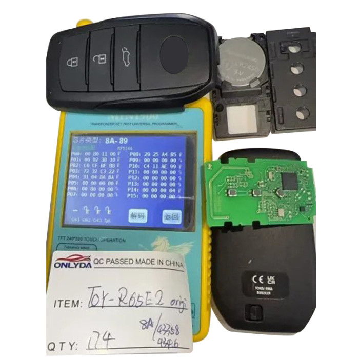 For Toyota  Yaris  2022-2024 Genuine Smart Remote Key 3 Buttons  433.58-434.42MHz    8A-89  H chip P4=BA 61M136-0010 B3N2K2R