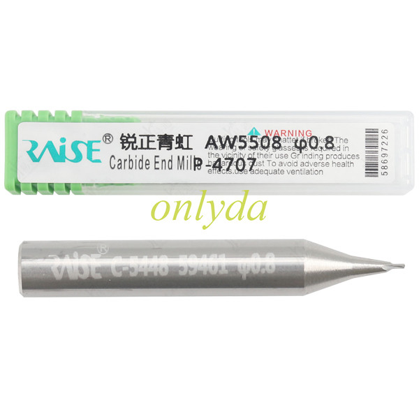 P-4707,Tungsten Steel End Mill - Qinghong Series,specifications φ0.8xD6x40x1T