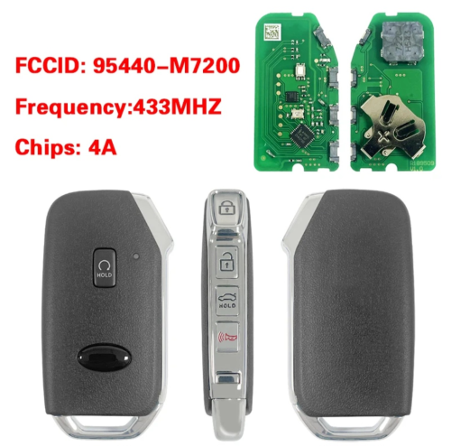 For Kia Forte 2022 Smart Remote Key 4+1 Buttons 433MHz  95440-M7200 4A chip