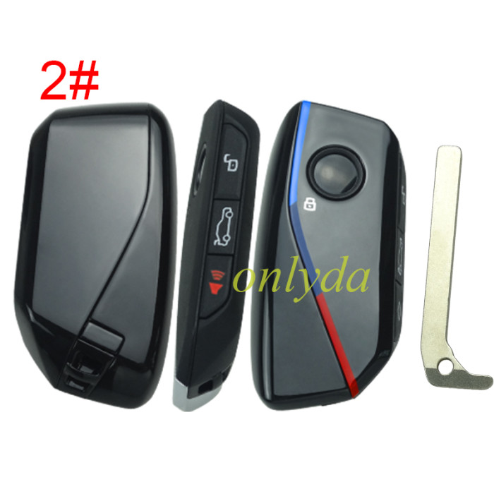 For BMW Modified NEW style remote key shell with 3+1button with horn button, pls choose the model