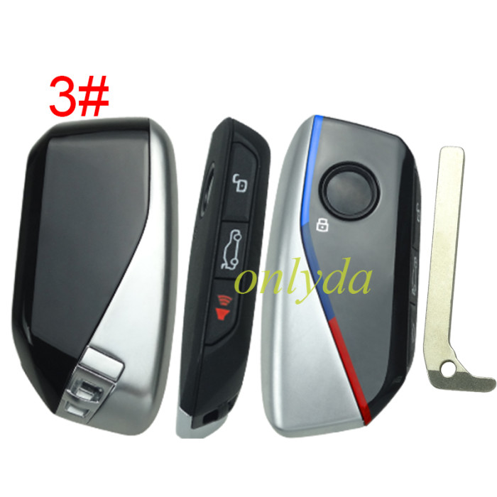 For BMW Modified NEW style remote key shell with 3+1button with horn button, pls choose the model