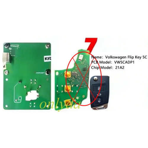 [Not Required Token or annual fee]KYDZ soldering-free adapter  Add Key for  VW, pls choose model