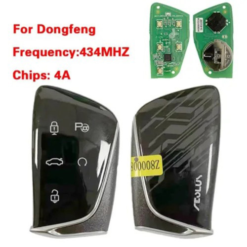 Original Car Keyless Smart Remote Key for DFSK AEOLUS DFM Dongfeng Aeolus Haoji Intelligent  433Mhz with 4A Chip