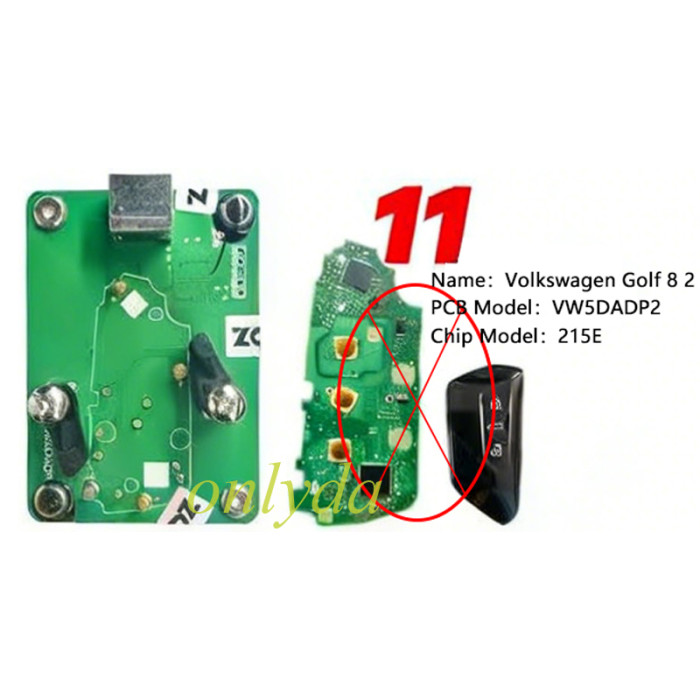 [Not Required Token or annual fee]KYDZ soldering-free adapter  Add Key for  VW, pls choose model