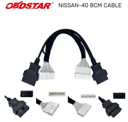 OBDSTAR Nissan BCM 40 PIN Cable Gateway Converter for X300 Classic G3, X300 DP Plus and X300 Pro4