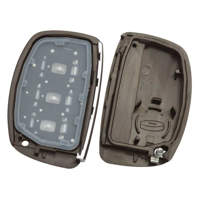 For Hyundai  remote key blank .without battery holder, with badge , pls choose button