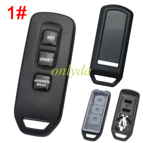 For Honda-Motor bike 3 button key blank with badge ， pls choose button