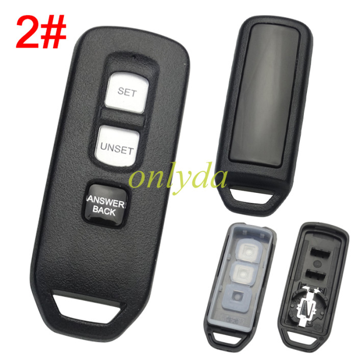 For Honda-Motor bike 3 button key blank without badge ， pls choose button