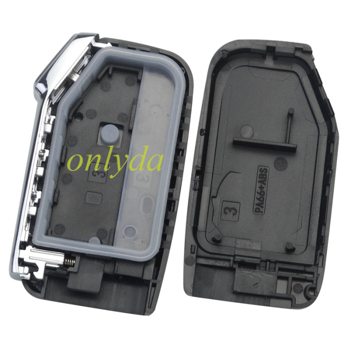 For Kia 3/3+1 button remote  key blank  without battery holder without badge , buttons on the side , pls choose button (Can be installed with VVDI PCB)