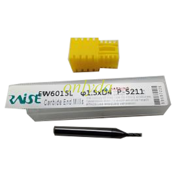 P-5211，specifications φ1.5x5.0xD4x35Lx3F，Raise laser cutters CNC Tungsten Steel Key Cutter with Coating