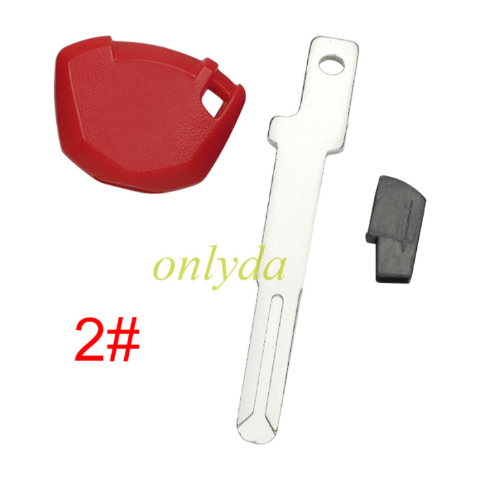 For KAWASAKI Motorcycle key bank without badge,Total Length: 49.5mm ,pls choose color