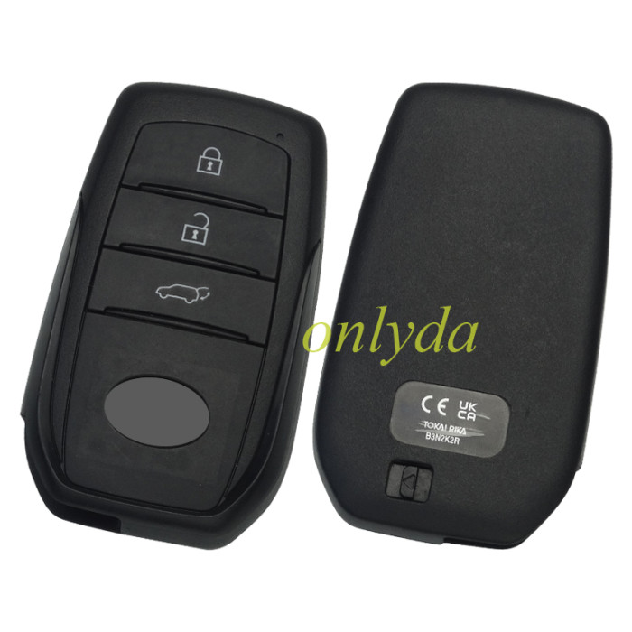For Toyota  Yaris  2022-2024 Genuine Smart Remote Key 3 Buttons  433.58-434.42MHz    8A-89  H chip P4=BA 61M136-0010 B3N2K2R