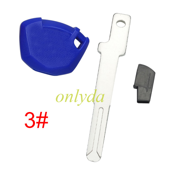 For KAWASAKI Motorcycle key bank without badge,Total Length: 49.5mm ,pls choose color