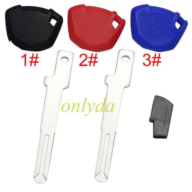 For KAWASAKI Motorcycle key bank without badge,Total Length: 49.5mm ,pls choose color