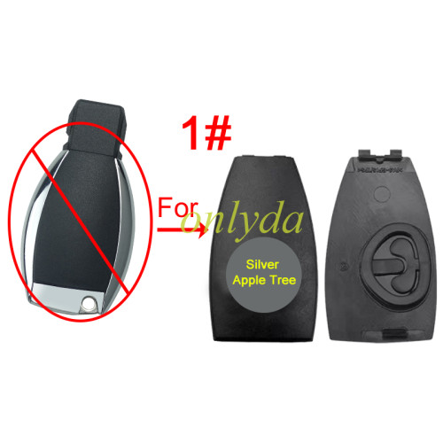 For Benz remote key case battery cover with badge, pls choose model