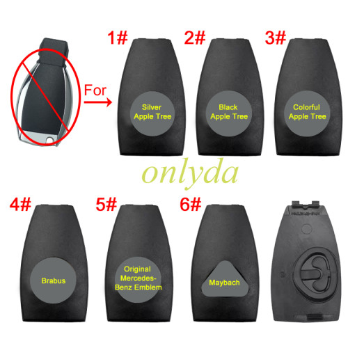 For Benz remote key case battery cover with badge, pls choose model