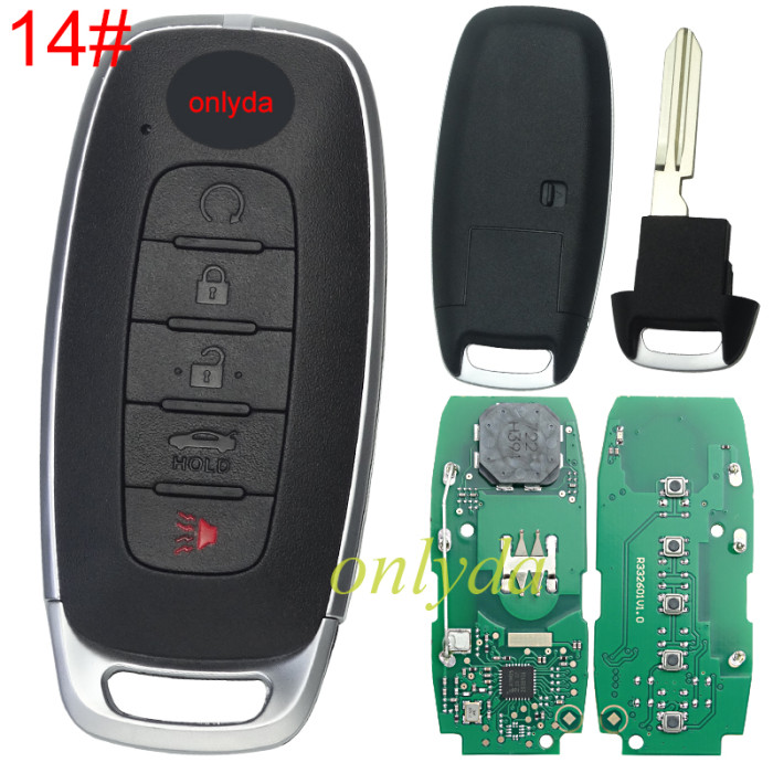 2023 Nissan remote   FCC ID: KR5TXPZ1 PN:S180146104 Ariya  285E3-5MR3B  285E3-5MR1B  285E3-5MR0B  S180146100 Juke S180146119  S180146108 285E3-6LY1A Versa 433MHZ/315MHZ, Rogue Kicks Versa Ariya Pathfinder 2022+ pls choose button and mhz,