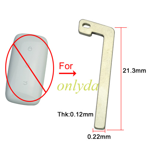 For Geely  emergency  key blade