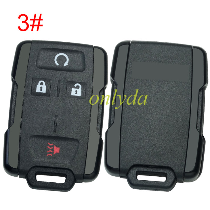 For Chevrolet  remote key shell with cross badge place, the side part is black, pls choose the button