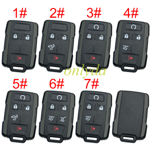 For Chevrolet GM remote key shell without badge place, the side part is black, pls choose the button