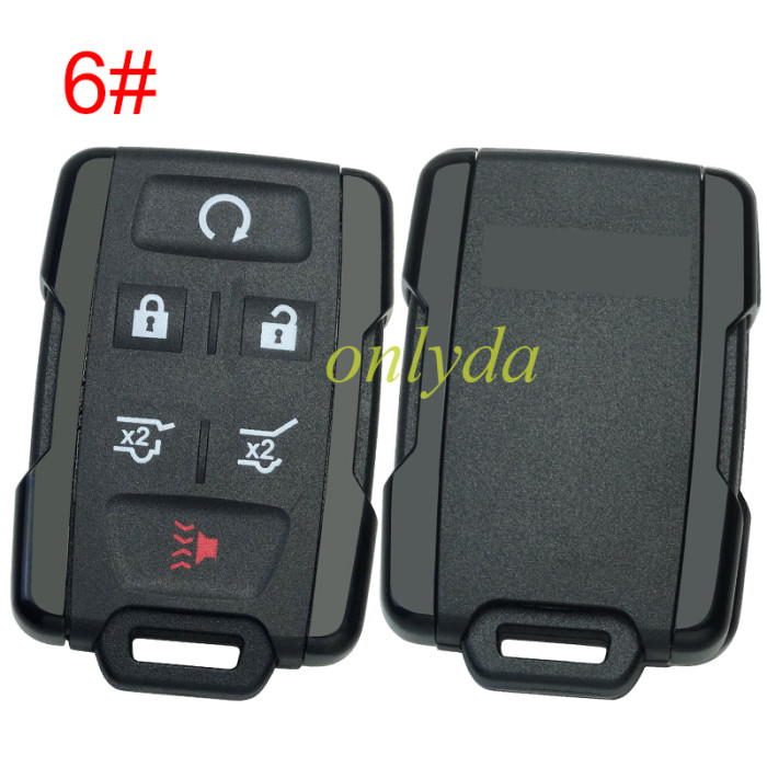 For Chevrolet  remote key shell with cross badge place, the side part is black, pls choose the button