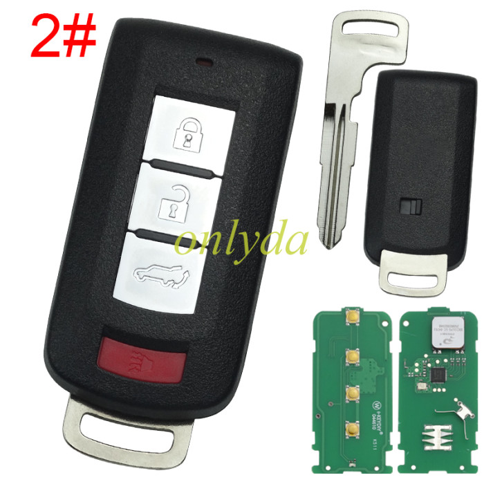 KEYDIY Remote key ZB65-3/ZB65-3+1 smart key for Mitsubishi style