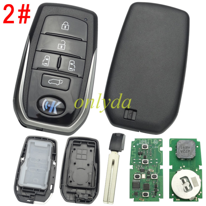 KEYDIY Remote key TIB01-3/TIB01-5 smart key for Toyota style, work with KDX2/ KD MAX/KD-X4, Pls choose button