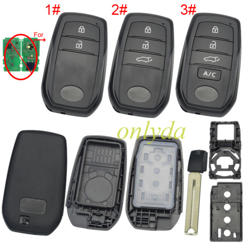 For Toyota Prius & Yaris key shell with badge place. Please choose button