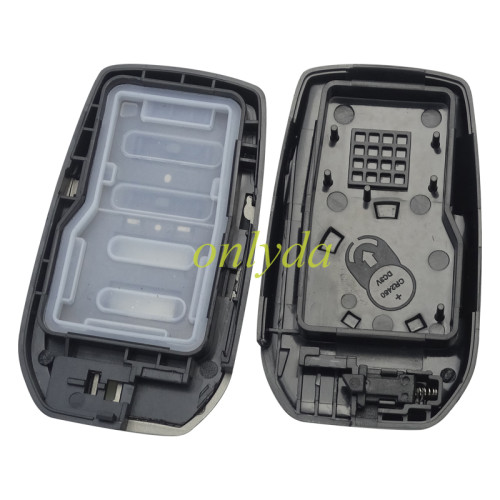 For Toyota  remote key shell with Glossy black texture style cover, without badge,  pls choose button