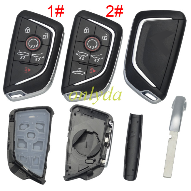 For Cadillac Corvette remote key shell with Corvette logo place, pls choose the button type