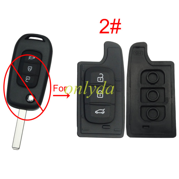 For Renault  flip remote key Pad ,pls choose model