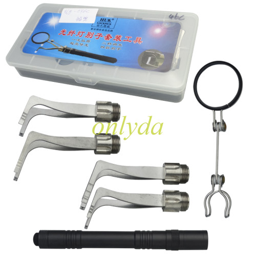 HUK Fiber Optic Light Tension Wrench Set