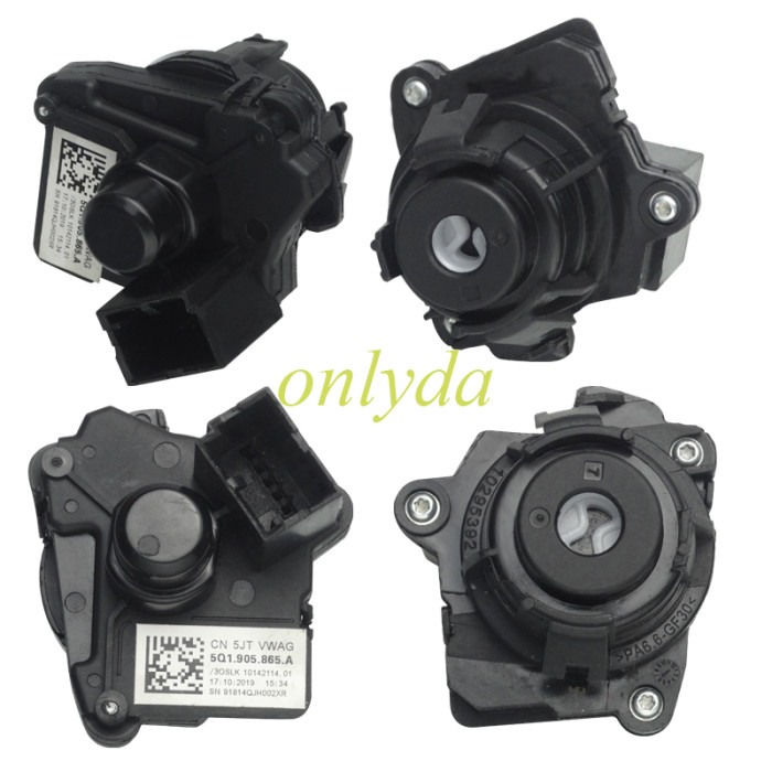 For VW CADDY MK3 Golf MK5 ignition start switch steering lock  without logo  1KO905851B use forTiguan Passat Sagitar Golf Skoda Octavia with Ignition switch  OE:5Q1905865A