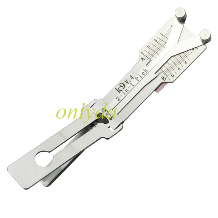 Lishi Korean Kia K9 V.4 Ign/Dr/Bt 2-in-1 Pick lock pick and decoder  together  2 in 1 used for kia